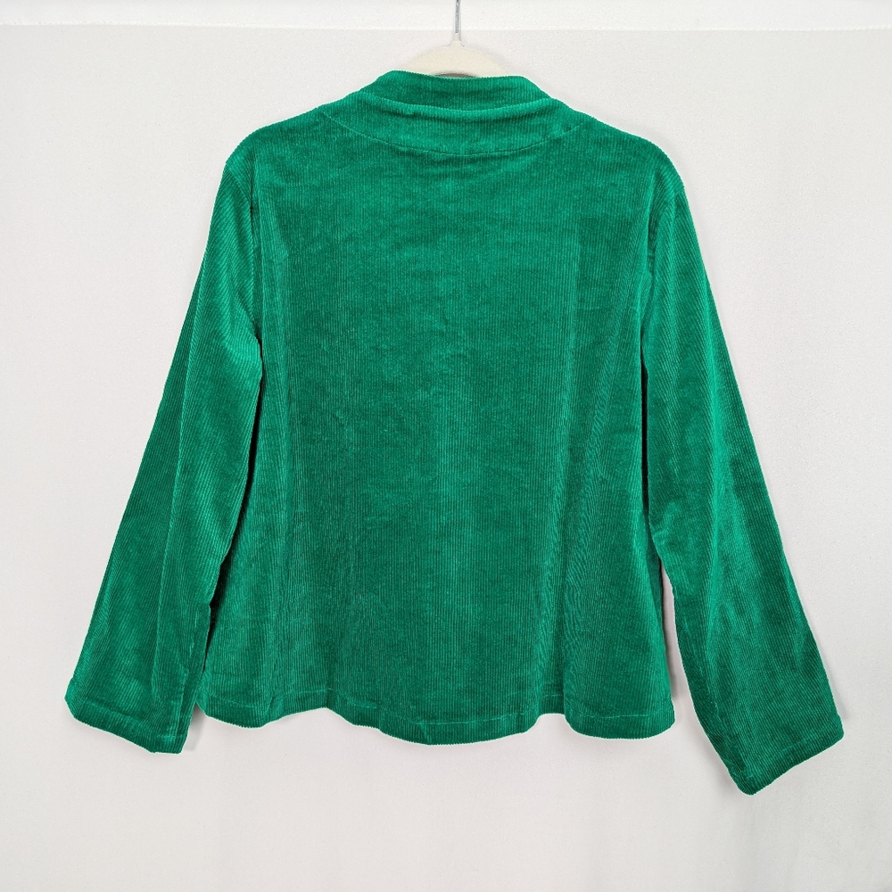 Buykud Asian Inspired Frog Toggle Buttons Corduroy Jacket Coat - Picture 3 of 11